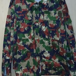 Classic Camouflage Utility Jacket - Green/Brown/Black